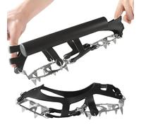 Riaisttd Puntas para zapatos | Crampones antideslizantes universales de acero inoxidable, para zapatos de nieve y hielo | para mujeres deportes de invierno al aire senderismo caminata escalada