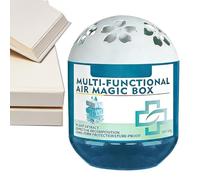 Riaisttd purificadora de aire para eliminación de polvo, dispensador de 120 g de fresco a largo plazo para interiores, aspiradora automática para baño, baño, zona de mascotas,