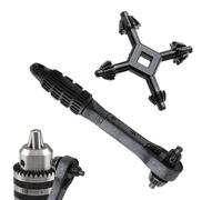 Riaisttd Ratchet Wrench, Drill Chuck Adapter Spanner, Anti-Slip Multifunctional Socket, 5.91x1.97 pulgadas Steel Construction, Versatile Tool for Emergencies, Electronics Maintenance, HVAC.