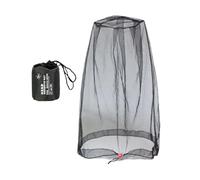 Riaisttd Red para Cabeza contra Moscas | con Cordón Ajustable, Transpirable, Agujeros Finos para Usar sobre Gorra o Sombrero,Capucha de Red contra Moscas para Cara & Cuello, Camping, Jardinería,