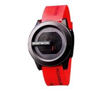 Riaisttd Relojes impermeables para hombre, Relojes deportivos para hombre,Reloj electrónico inteligente con cronometraje de alta precisión - Reloj multifuncional, relojes de hasta con pantalla, rojo
