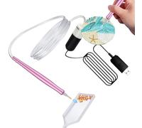 Riaisttd Rhinestone Art Pen, Electric Dotting Tool, Craft Applicator Pen, Usb Automatic Design, 1 Set Multiple Colors, Portable Vacuum Feature for Crafts Kindergarten and Team Activities