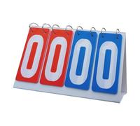 Riaisttd Scoreboard Flipper, Basketball Score Keeper, PVC Stainless Build, 7.28x6.3 Inches, 400g Weight, 4-Digit Waterproof Design, for Tabletop Stand Display, Multi Sport Use, Football