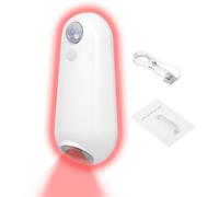 Riaisttd - Sensor de movimiento de luz de baño, color cambiante, lámpara de movimiento activado, carga USB, 8 colores regulables, 1,57 x 3,5 x 1,1 in, para baño, área de mascotas, Bedside, enfermería