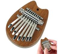 Riaisttd Small, 8 Key, Thumb Piano, Pocket, Finger Thumb Piano, Small Musical Instrument, Solid Wood, Portable Finger Piano, for Beginners, Thumb Piano for Kids