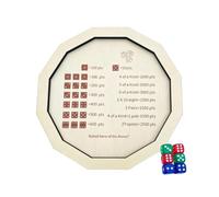 Riaisttd Small Dice Tray, Wooden Board Dice, Portable Plaything Accessory, Classic Roleplaying Pad, Travel Game Night, Family Entertainment, Accessories, Long Lasting