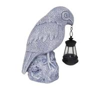 Riaisttd Solar Parrot Garden Statue, Outdoor Bird Sculpture Led Light, Decorative Solar Figurine Lamp, 19x16cm Weather-Resistant Yard Decor, Weddings, Birthdays, Anniversaries