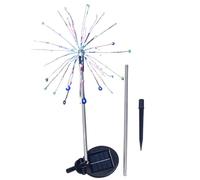 Riaisttd Solar Yard Lights, Pathway Firework Lamp, diseño de flores LED impermeable, coloridas luces solares Powered Lights, 1 juego de varios colores, para jardín y patio y decoración de paisaje