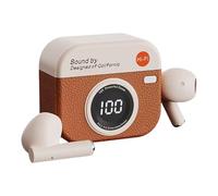 Riaisttd Sport Earbuds, Semi in-ear 3,74 x 1,46 x 4,96 pulgadas, Cancelación de ruido, Wireless Earphone, Charging Case Included, Long Battery Life, PP Material, Brown Skin Green, for Game Phone