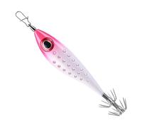 Riaisttd Squid Jig - Colorida luz LED con varios ganchos, camarones luminosos de calamar para , , muelle, ríos, lagos, arroyos, estanques, pescadores, entusiastas y