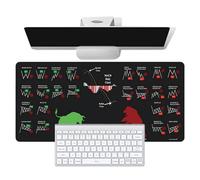 Riaisttd Stock Market Desk Decoration, Desk Pad, Large Keyboard Pad, Protective Desk Mat, Decorative Computer Pad, Stylish Desk Cover Mat, Keyboard Table Pad for Desk Table