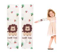 Riaisttd Sun Protection Sleeves, Upf 50+ Uv Blocking Arm Covers 11.81inch, Breathable Cooling Fabric, Cartoon Design for Kids, Boys Girls Sport Sleeves, Basketball Cycling Outdoor Use