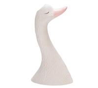 Riaisttd Swan Vase, Elegant White, Ceramic Flowerpot, Pink, Yellow, Decorative Swan Figurine for Home, Bedroom, Bathroom, Living Room, Table Centerpiece, Sculpture Ornament