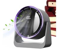 Riaisttd Table Fans for Bedroom, USB Rechargeable Desktop Fan 6.93x3.39x7.52 inches, 90° Adjustable Tilt, Night Lights, Powerful Personal Cooling Device for Women and Men