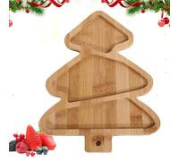 Riaisttd - Tableros para embutidos | Bandeja para servir de madera para | Bandeja rústica para servicio de mesa de cocina, , comida sushi galleta fruta Holiday