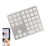 Riaisttd Teclado inalámbrico de Mano, Teclado numérico inalámbrico - Teclado numérico pequeño de 35 Teclas,Utilice un Teclado Compacto portátil silencioso para Escribir de Manera eficiente en PC