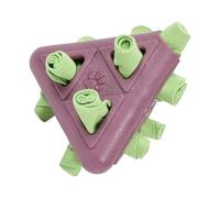 Riaisttd Treat Dispensing Dog Toy, Bite-Resistant Pyramid Puzzle, Teething Chew Cleaner, 13.4x12x12cm Engaging Slow Feeder Design, Interactive Mental Play Aid, for Daily Enrichment