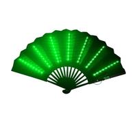 Riaisttd Ventilador portátil con luz, ventilador manual | Ventilador portátil plegable LED - Abanico plegable de bar multiusos para danza del vientre, escenario, bar, fotografía