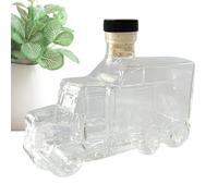 Riaisttd Wine Decanter, Truck-Shaped Liquor Pourer, Whiskey Dispenser Ornament, 24 x 15 x 13 cm, botella decorativa con Stopper, 375 ml Novelty Design, for Bar, Kitchen, Wedding, Brunch, Birthday