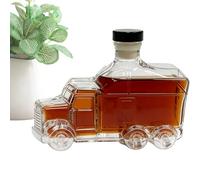 Riaisttd Wine Decanter, Truck-Shaped Liquor Pourer, Whiskey Dispenser Ornament, 24x15x13cm, Decorative Bottle with Stopper, 375ml Novelty Design, for Bar, Kitchen, Wedding, Brunch, Birthday