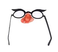 Riaisttd Witch Nose Glasses, Funny Costume Prop with Attached Nose, Party Makeup Accessory, 5.12x5.12 Inches for Dress Up, Masquerade, Themed Birthdays, Halloween, Christmas, and Festive Decorations
