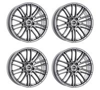 Rial Kibo 8.0Jx18 ET48 5x112 - Llantas para Seat Alhambra Altea Cupra Born Leon (4 unidades), color gris