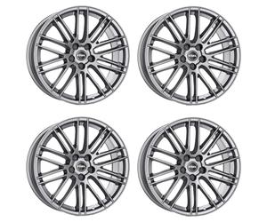 Rial Kibo 8.0Jx18 ET48 5x112 - Llantas para Seat Alhambra Altea Cupra Born Leon (4 unidades), color gris