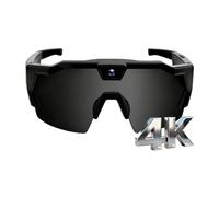 rialgirw Pov Glasses - Gafas de sol de béisbol 4K con cámara, actualización 2026 4K HD Pov Deportes de grabación inteligente con audio para béisbol y acción al aire libre (Rec-B)