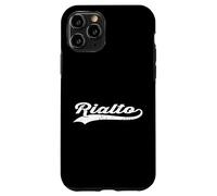 Rialto California Vintage Cursiva US Ciudad Nombre Retro Deportes Carcasa para iPhone 11 Pro