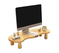 Rialzo Monitor da Scrivania nizer per Cuter con Gambe in Legno di Gomma Soluze Salvaspazio per Ufficio e Casa Design Moderno (Giallo 31.4in/80cm)