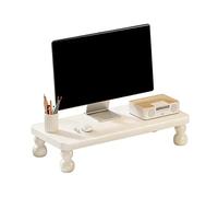 Rialzo Monitor da Scrivania Supporto omico per Cuter con Spazio di Archiviaze Facile Montaggio per Ufficio e Casa Bianco 19.6in/50cm