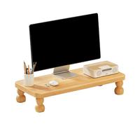 Rialzo Monitor da Scrivania Supporto Rialzato per Cuter con Spazio di Archiviaze Facile Montaggio per Ufficio e Casa Giallo 55cm omico e Funzale