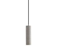 Riankh Lámpara colgante de cemento minimalista, lámpara colgante de tubo largo LED de 5 W, lámpara colgante cilíndrica for mostrador de cafetería, luz colgante de ahorro de energía for cocina, isla, t