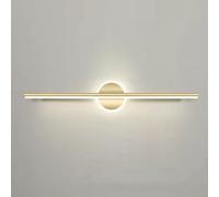 Riankh Lámpara LED for tocador de baño, lámpara con acabado dorado, lámpara de espejo, barra, aplique de pared lineal moderno, iluminación for espejo de tocador interior, lámparas de pared de maqui (