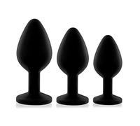 Rianne S Soiree Set de 3 Plug Anales, Negro - 250 gr