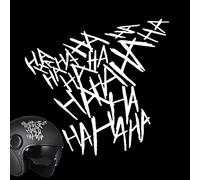 Rianpesn Calcomanía HAHAHA | Pegatinas Divertidas para Sombreros de Seguridad de Motocicleta,Calcomanías Adhesivas para Auto, camión, Motocicleta, Ventana, Parachoques, Pared, decoración de Bricolaje