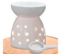 Rianpesn Cera para derretir candelita | Quemador Aceite Hueco cerámica para Aceite perfumado,Horno Decoración del hogar Aceite Esencial Incienso Aroma Difusor Estufa Aceite