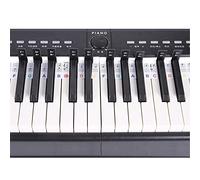 Rianpesn Decoración de Notas de Teclado de Piano - Guía de Notas superpuestas de 88 Teclas para Principiantes Que aprenden Pegatinas de Piano - Etiquetas de recordatorio de Notas de Teclado