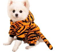 Rianpesn Disfraz de Gato Tigre de Halloween para Accesorios de Cosplay de Mascotas - Vístete como un Tigre o Dinosaurio Cosplay Prop,Suministros para Fiestas de Halloween, Juego de Ropa para Mascotas