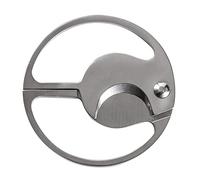 Rianpesn Tijeras portátiles para Puros | Tijeras para Mano Redondas,Tijeras para Doble Hoja Acero Inoxidable Cepillado Afilado, Accesorios para cigarros