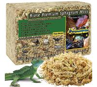 Riare 500 g de musgo de esfagno prémium para reptiles, musgo natural para reptiles, musgo natural seco, musgo vivo del bosque para terrario, ranas, serpiente, turba, musgo, ropa de cama para leopardo