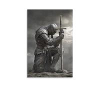 RIAVBAODG Señor Medieval Oscuro Cuadros Decoracion Salon Modernos El Guerrero Indomable Pinturas Murales Impresiones De Para Sala De Estar Decoración De Decoración Hogar 20x30inch(50x75cm)