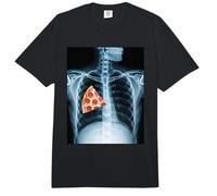 Rib Cage X-Ray Pizza Slice Funny Food Humor Anatomía Comfort Colors Adult Heavyweight T-Shirt