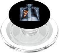 Rib Cage X-Ray Pizza Slice Funny Food Humor Anatomía PopSockets PopGrip para MagSafe