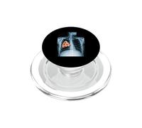 Rib Cage X-Ray Pizza Slice Funny Food Humor Anatomía PopSockets PopGrip para MagSafe