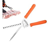 Rib Prep Membrane Remover Tool - Heat Resistant Rustproof Gadget for Easy Peeling | Membrane Remove BBQ Utensils with Ergonomic Handle for Kitchen Cooking Pork Beef Steak Mutton Daily Use Grill