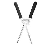 Rib Prep Membrane Remover Tool - Heat Resistant Rustproof Gadget for Easy Peeling | Membrane Remove BBQ Utensils with Ergonomic Handle for Kitchen Cooking Pork Beef Steak Mutton Daily Use Grill