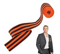 Ribbon Commemorating Victory in War - Russian Helmet Heavy Guard Ribbon | Orange and Black Stripes | St. George Style CommemorativeRibbon, Historical Narrative and Cultural Significance