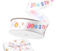Ribbon For Crafts - 0.98 pulgadas 20 Yard Ruler Ribbons Impreso | Cintas de envoltura de regalo Cinta de raso DIY hecha a mano | Decoración de ramo de jardín de infantes Regalo DIY Cumpleaños