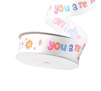 Ribbon For Crafts - 1 Inch X 20 Yards Decorative Wrapping Ribbon For Creative DIY Projects And Elegant Gift Presentation | Durable Flexible Bow Ŕibbon Designed F́or Crafting, Decorating, And Floral